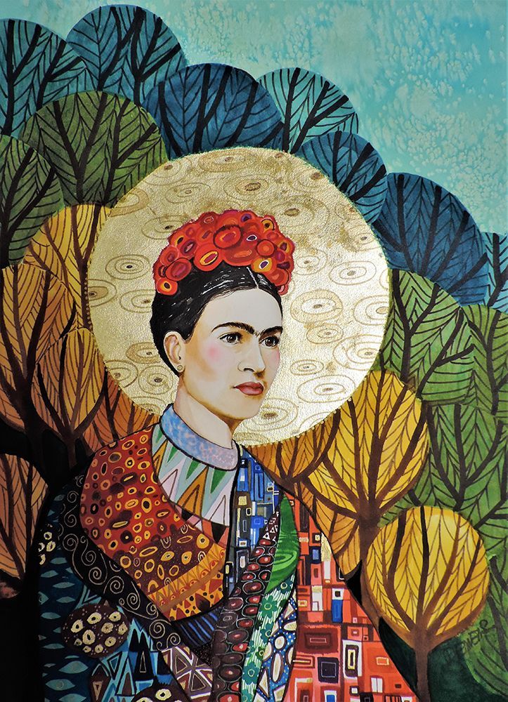 Frida Loves Klimt art print by Sylvie Demers for $57.95 CAD