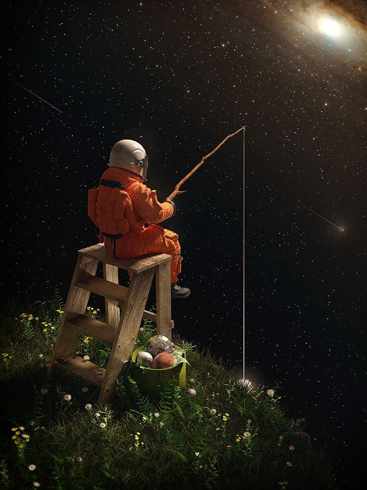 Star Fishing art print by Francis Minoza for $57.95 CAD