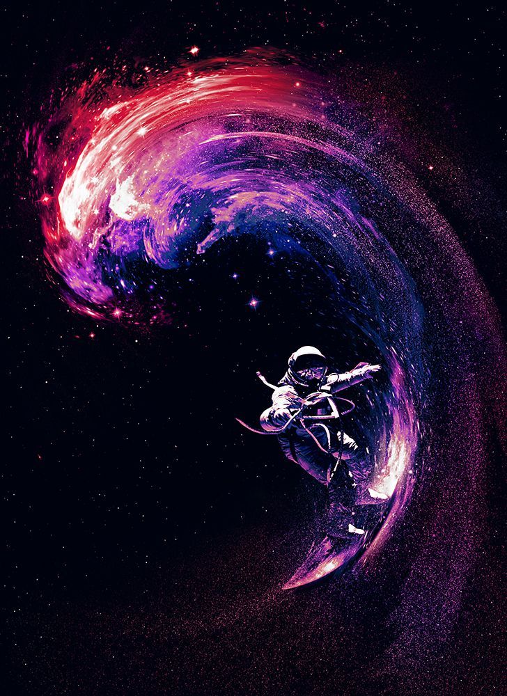 Space Surfing Ii art print by Francis Minoza for $57.95 CAD