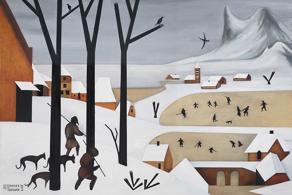 The Hunters In The Snow 15 art print by Alexander Trifonov for $57.95 CAD