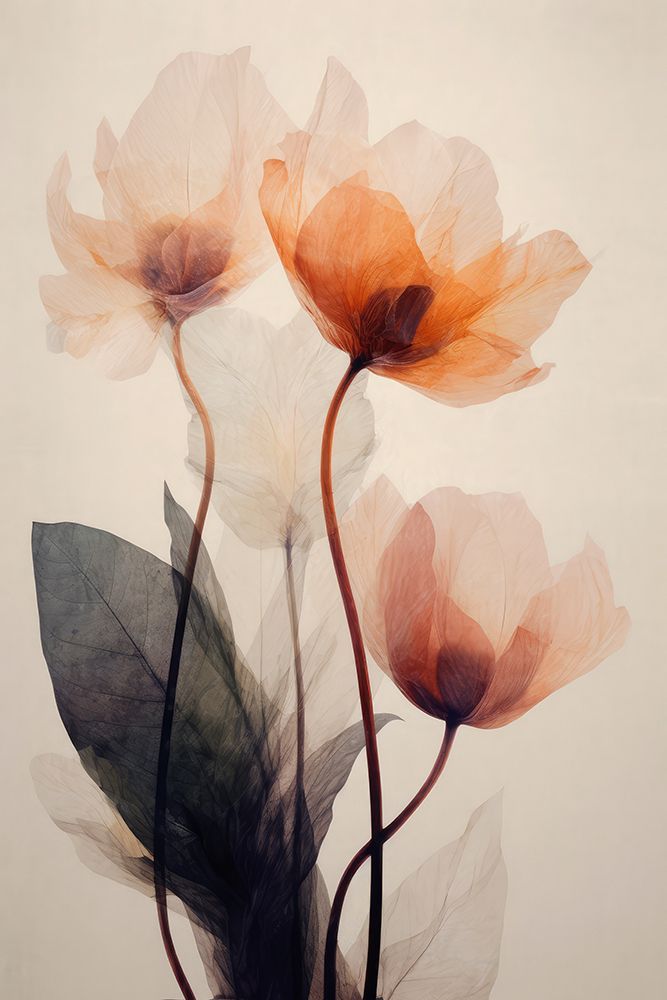 Parchmentflowersno7 art print by Treechild for $57.95 CAD