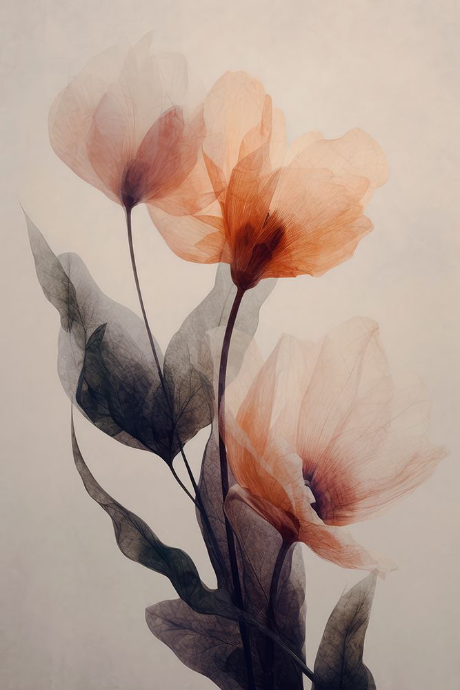 Parchmentflowersno8 art print by Treechild for $57.95 CAD
