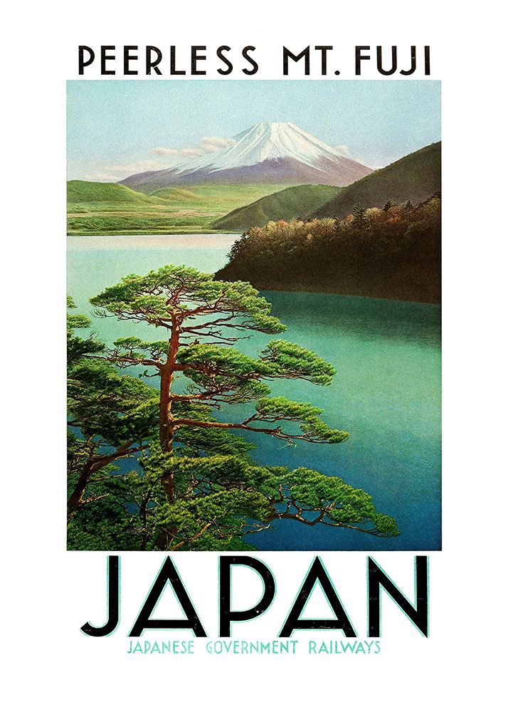 1930s Japan Travel Poster Japanese Government Railways art print by Pictufy for $57.95 CAD