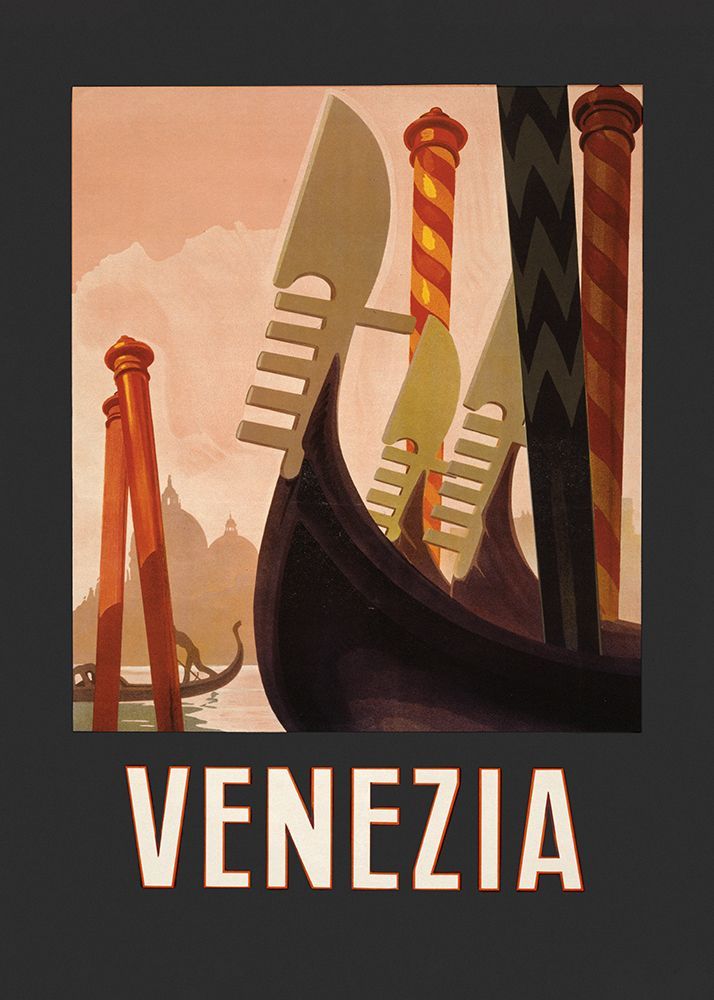 Venezia Poster Dark art print by Pictufy for $57.95 CAD