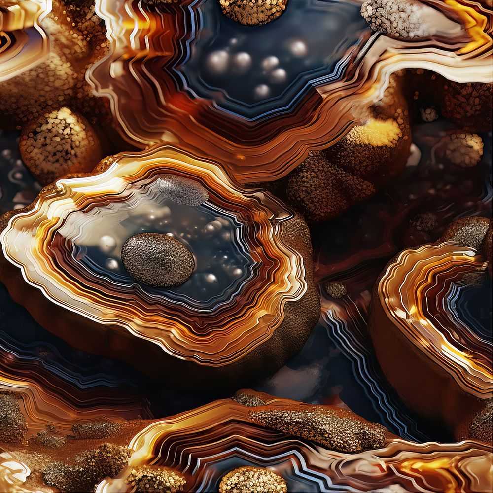 Agate 10 art print by Bilge Paksoylu for $57.95 CAD