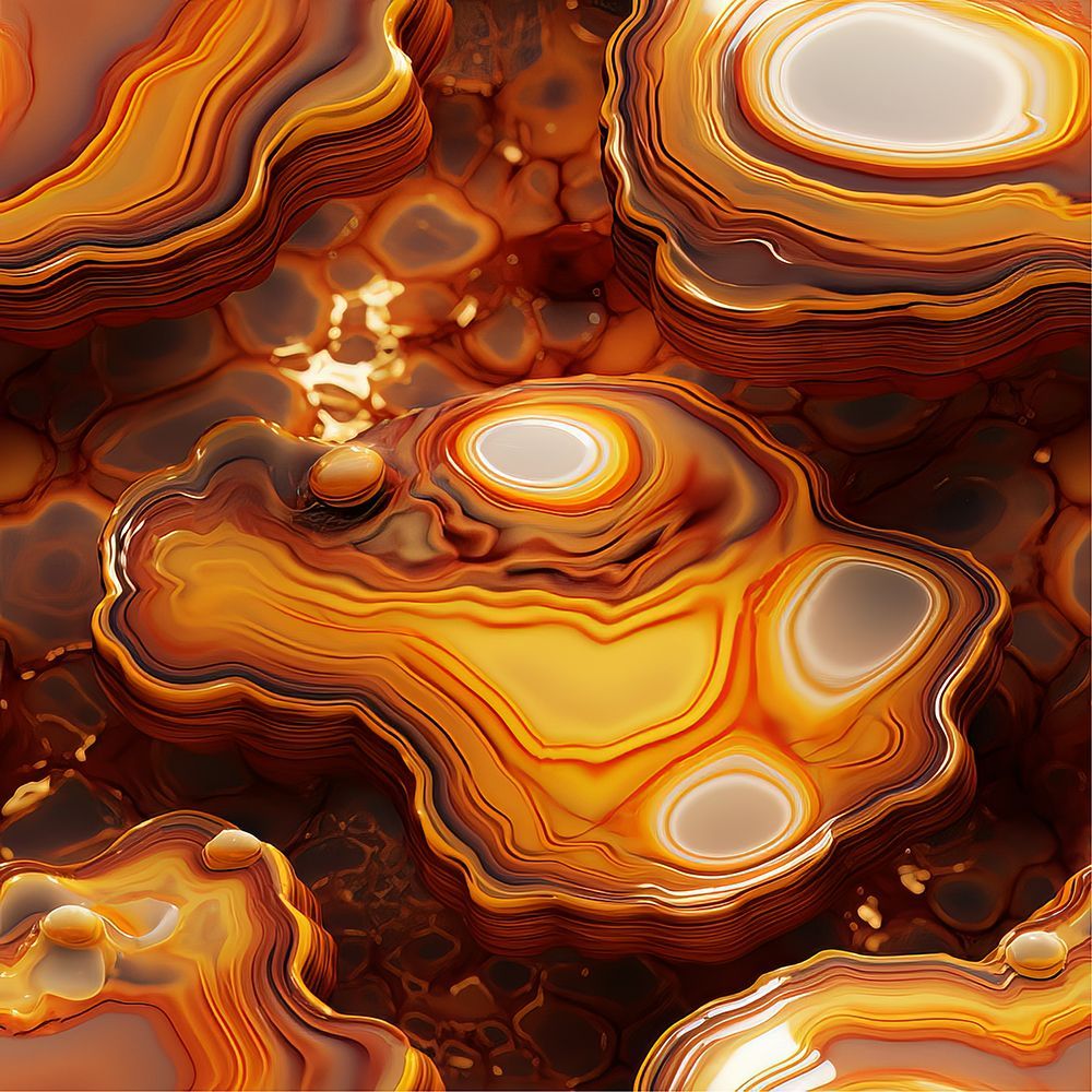 Agate 49 art print by Bilge Paksoylu for $57.95 CAD