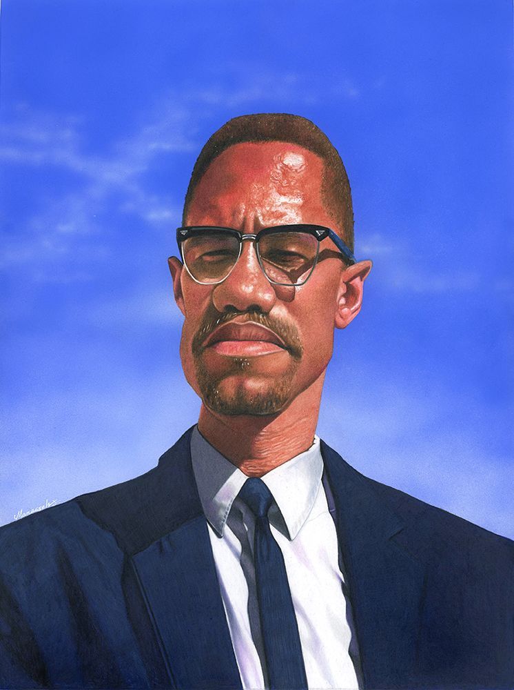 Malcolm X art print by Manasseh Sr. Johnson for $57.95 CAD