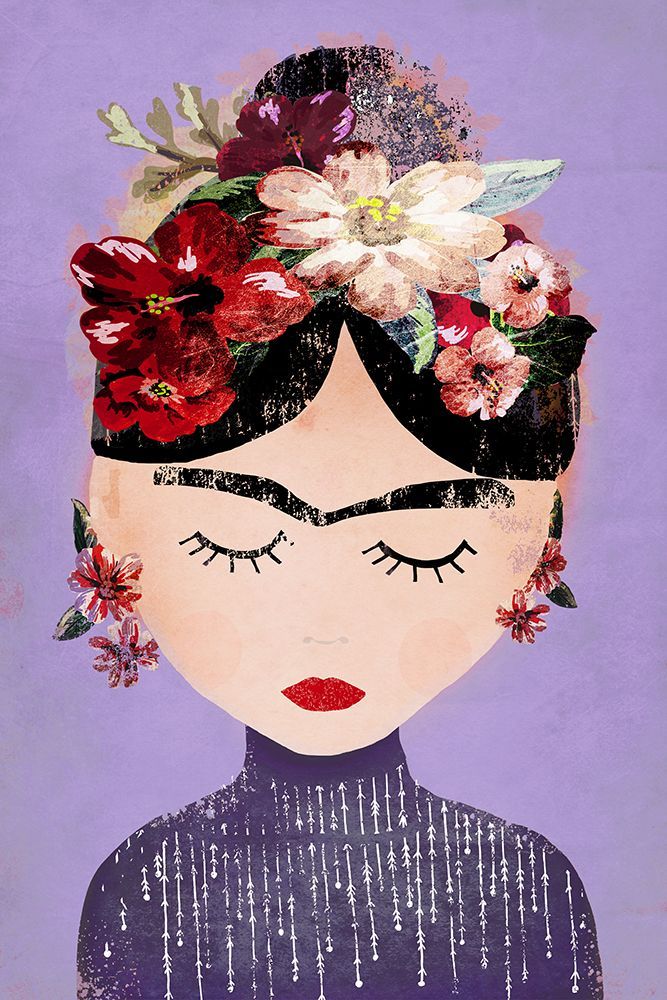Frida (Purple) art print by Treechild for $57.95 CAD