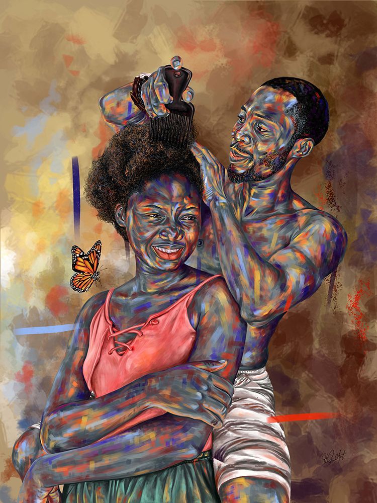 Mutual Affection art print by Ojenike Oladapo for $57.95 CAD
