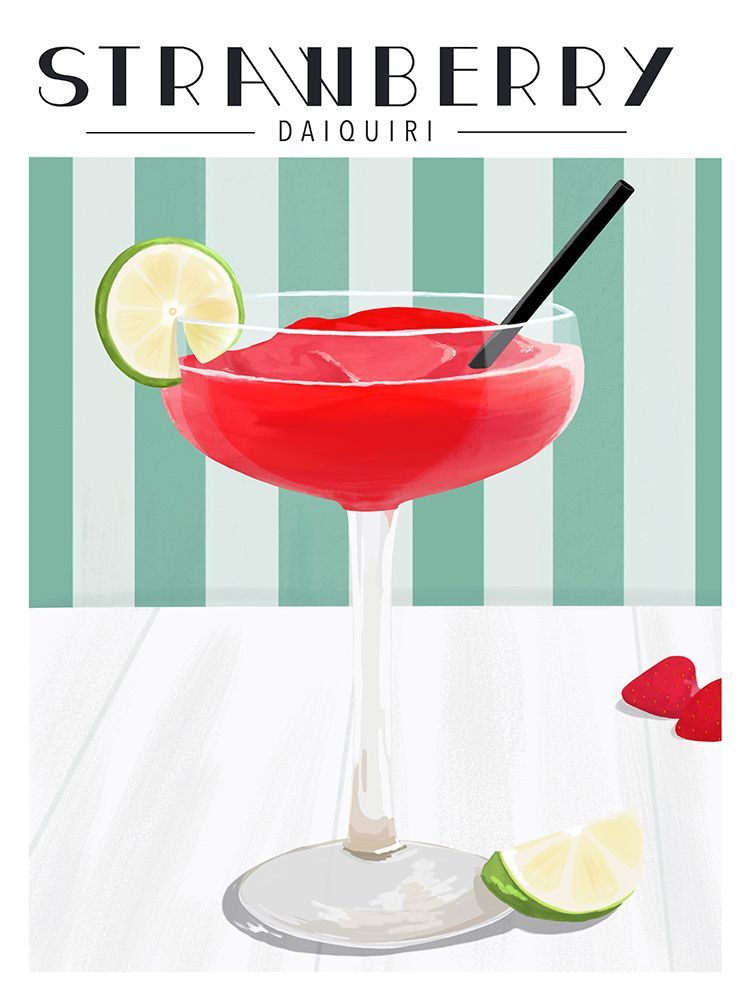 Strawberry Daiquiri art print by Kammille Bruun for $57.95 CAD