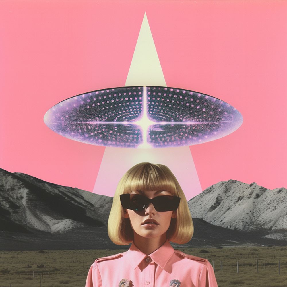 2Cool2bAbducted Collage Art art print by Samantha Hearn for $57.95 CAD
