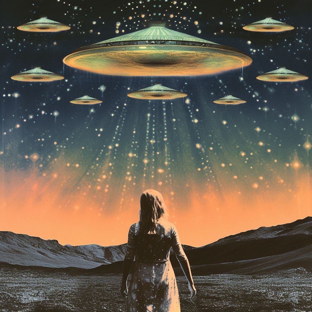 Take Me To Your Leader Collage Art art print by Samantha Hearn for $57.95 CAD