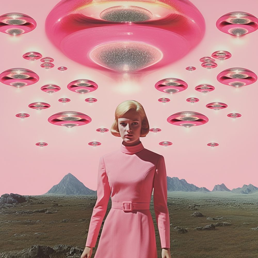 Surreal UFO Collage Art art print by Samantha Hearn for $57.95 CAD