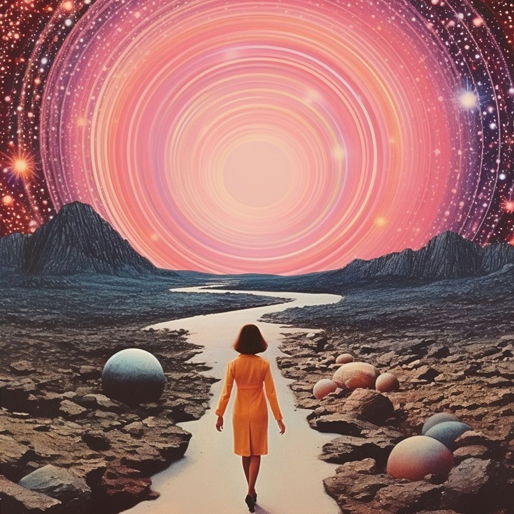 Portal Power Space Collage Art art print by Samantha Hearn for $57.95 CAD