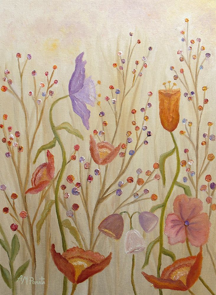 Poppies and Pearls art print by Angeles M. Pomata for $57.95 CAD