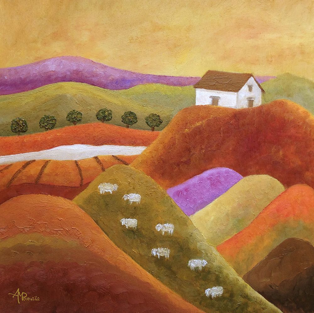 Purple Hills art print by Angeles M. Pomata for $57.95 CAD