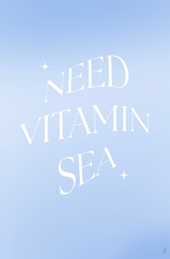 Need Vitamin Sea art print by Anne-Marie Volfova for $57.95 CAD