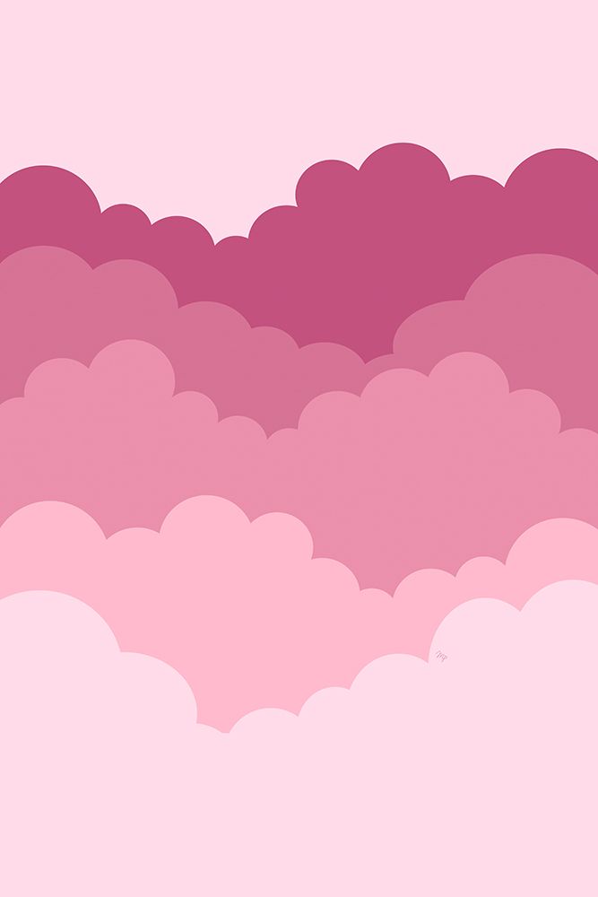 Pink Clouds art print by Martina for $57.95 CAD