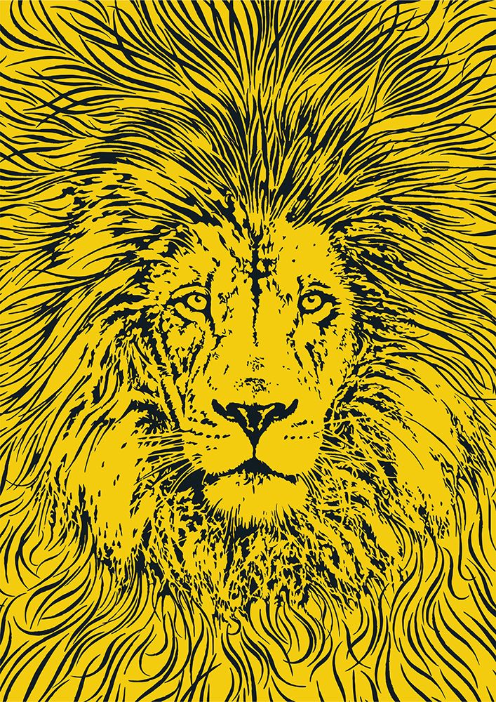 Lion Portrait AÂ€Â“ King Of The Beasts art print by Carlo Kaminski for $57.95 CAD