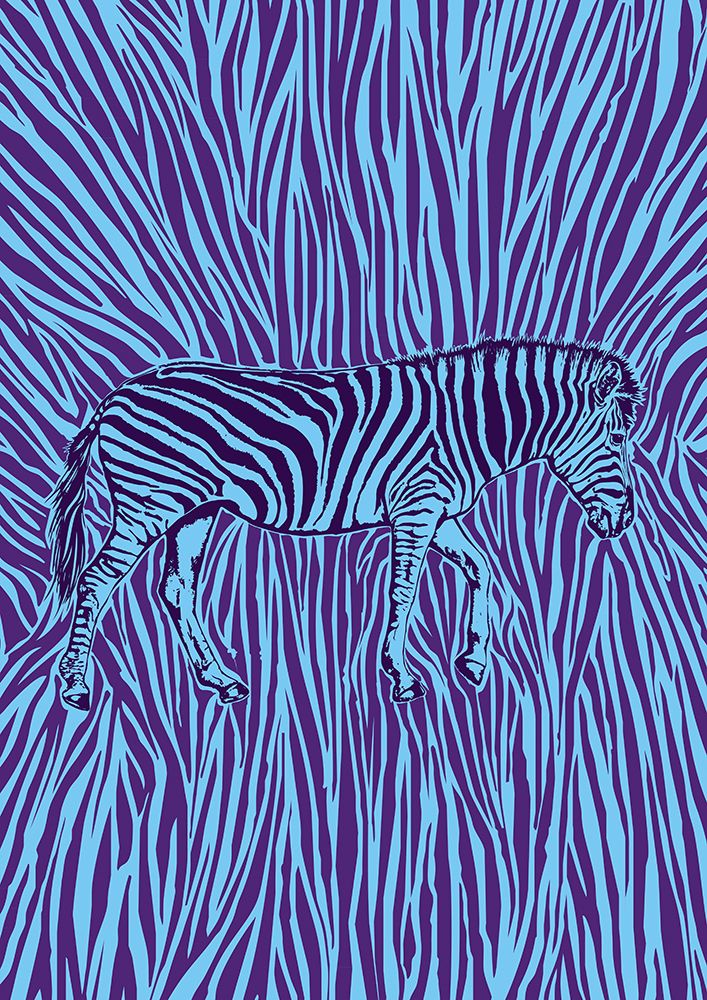 African Zebra Striking Camouflage art print by Carlo Kaminski for $57.95 CAD
