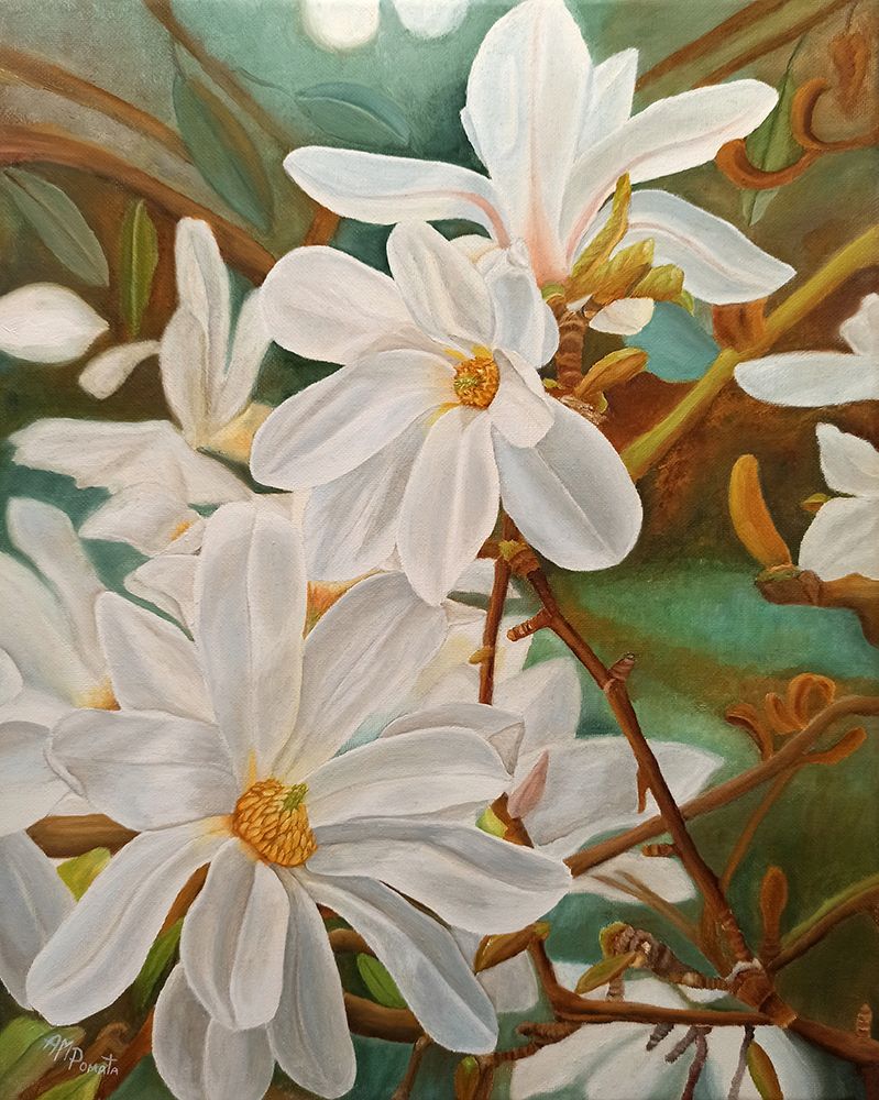 Magnolias art print by Angeles M. Pomata for $57.95 CAD