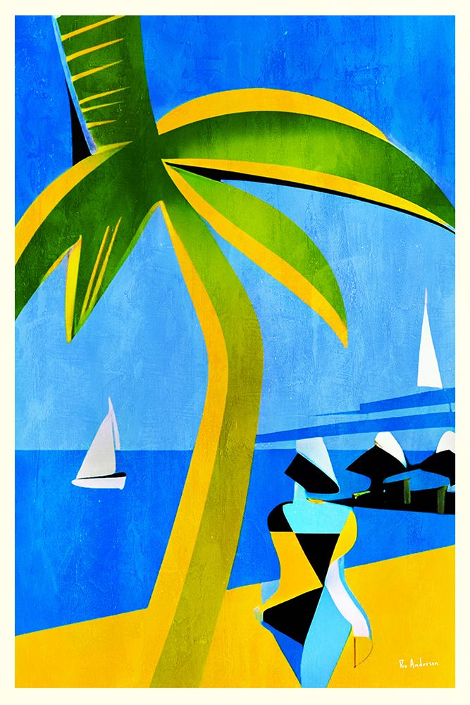 Tahiti, 1952 art print by Bo Anderson for $57.95 CAD