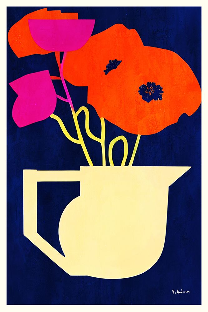 Bright A Sunny Poppies art print by Bo Anderson for $57.95 CAD