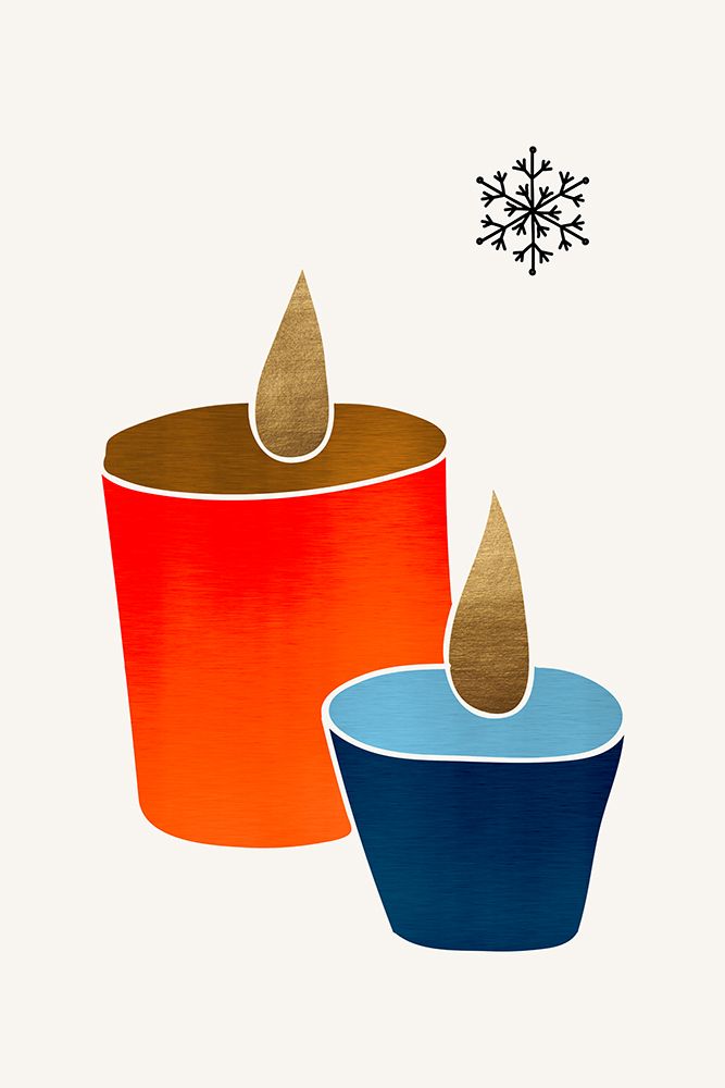 Christmas Candles art print by Kubistika for $57.95 CAD