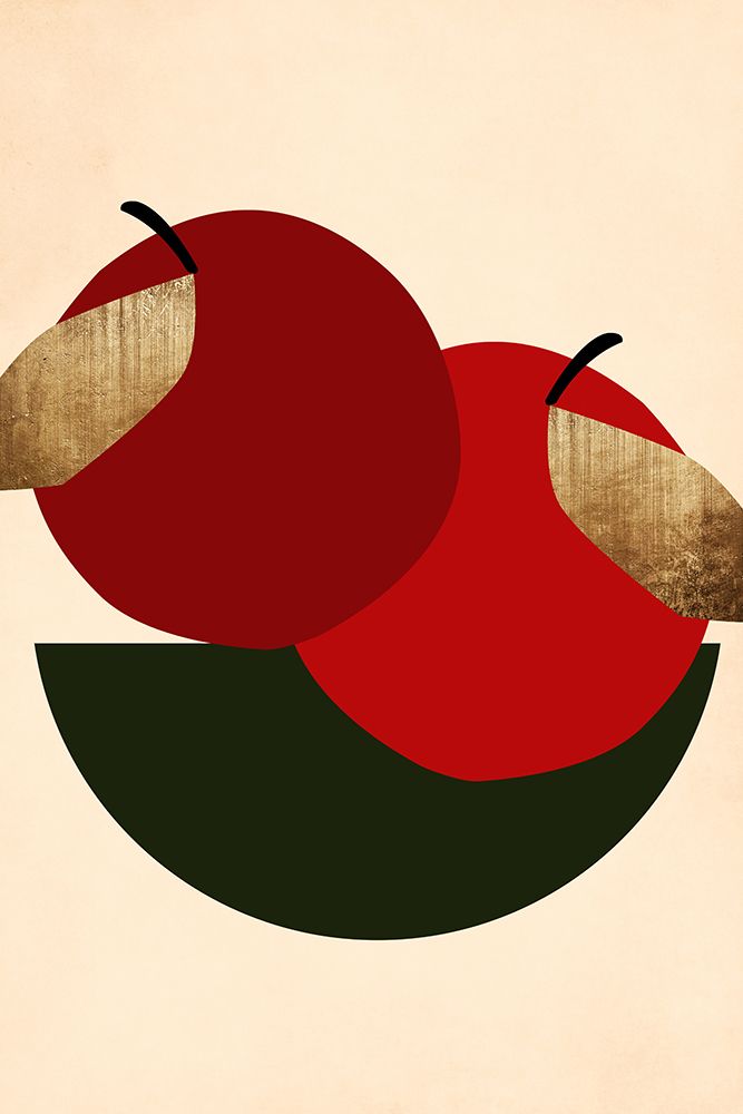 Two Red Apples art print by Kubistika for $57.95 CAD