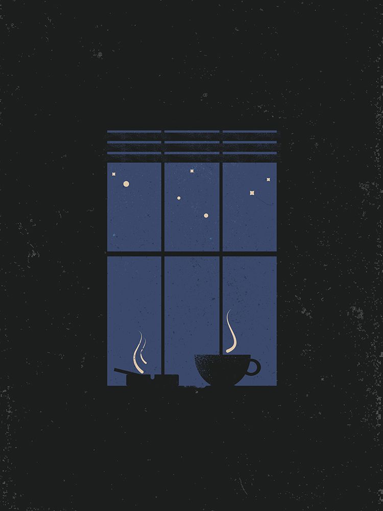 Midnight Coffee art print by Vision Grasp Art for $57.95 CAD
