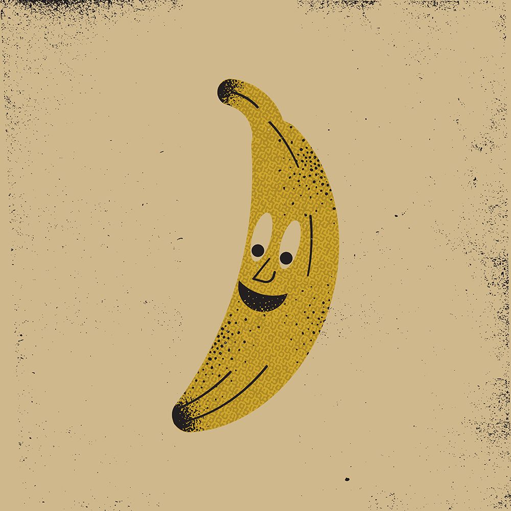 Happy Banana art print by Vision Grasp Art for $57.95 CAD