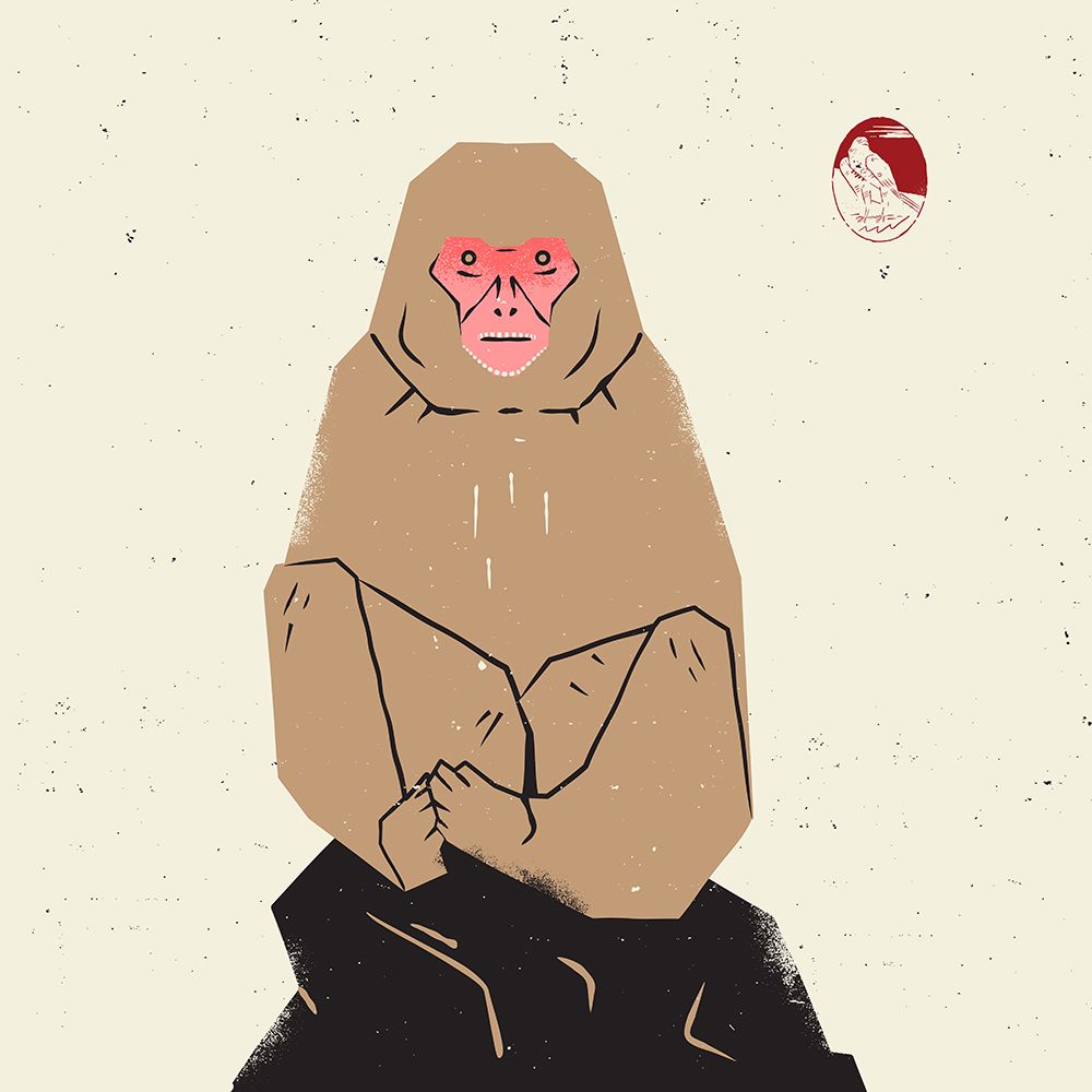 Snow Monkey 2 art print by Vision Grasp Art for $57.95 CAD