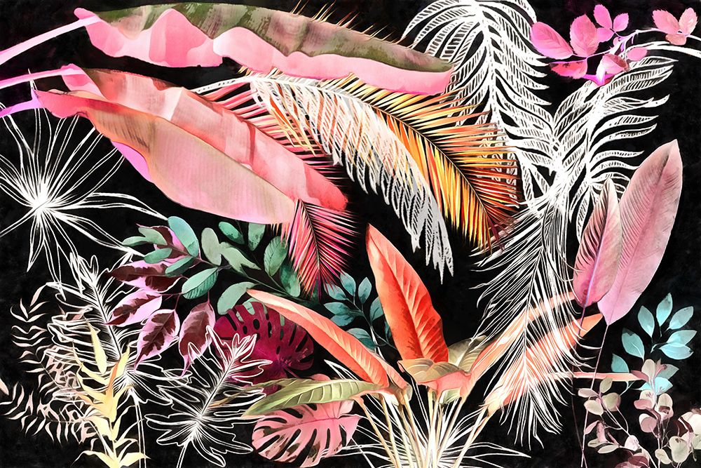 Tropical Foliage 05 art print by Amini54 for $57.95 CAD