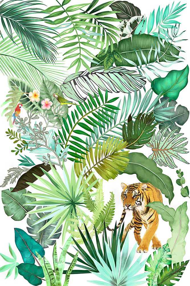 Jungle Tiger 04 art print by Amini54 for $57.95 CAD