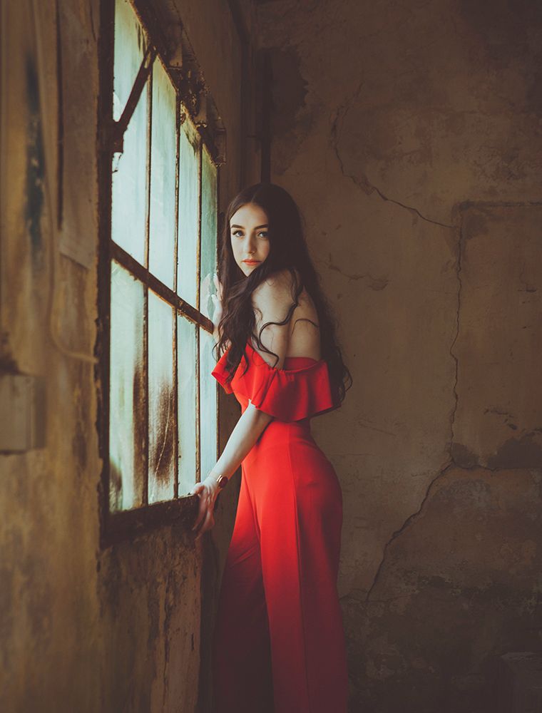 The Red Dress art print by Georgios Bero for $57.95 CAD