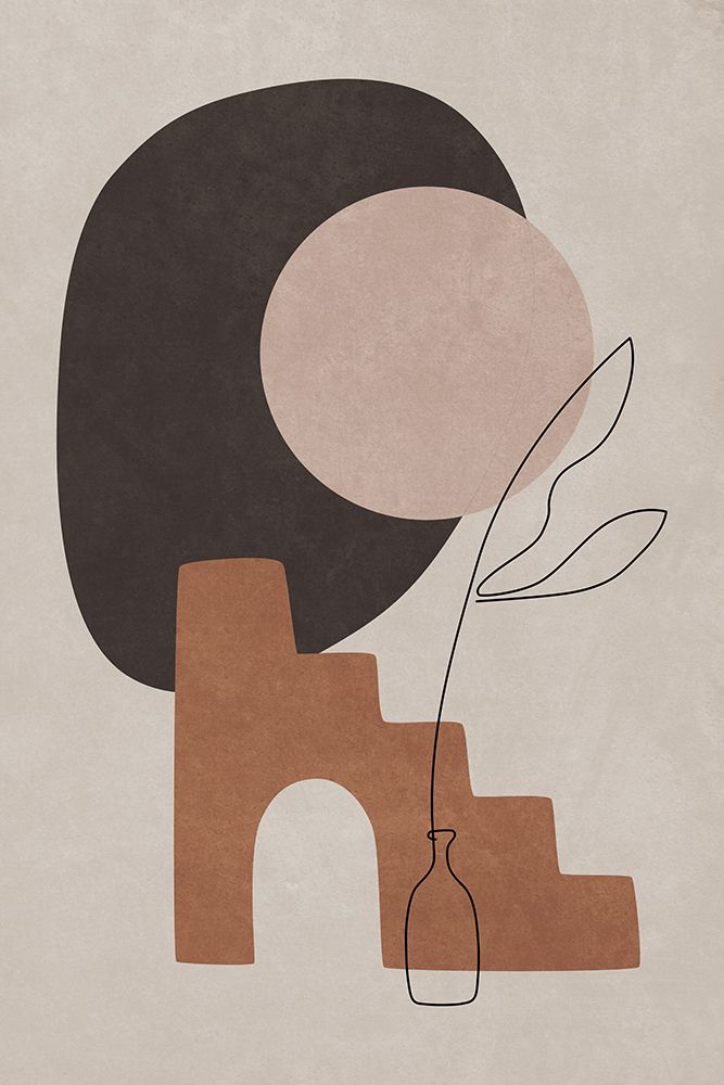 Moonlight Terrace Color And Shapes art print by Amini54 for $57.95 CAD