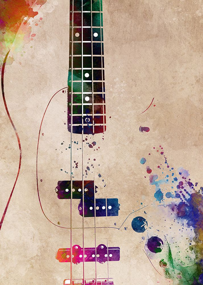 Guitar Music Art 10 art print by Justyna Jaszke for $57.95 CAD