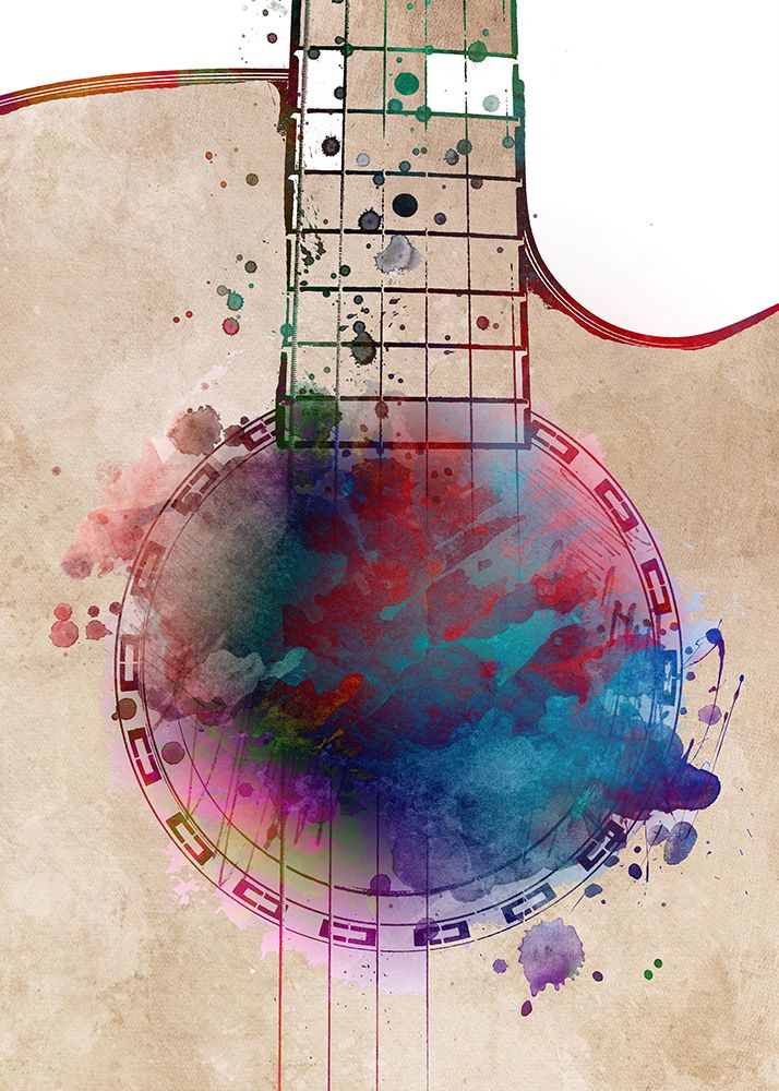 Guitar Music Art 3 art print by Justyna Jaszke for $57.95 CAD