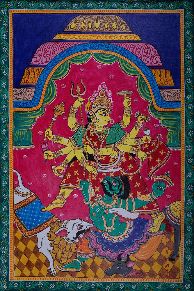 Goddess Durga Painting art print by Imagineers Studio for $57.95 CAD