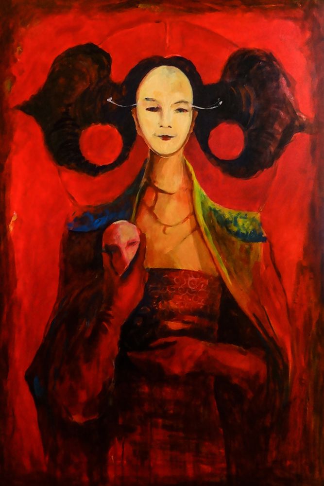 Alter Ego Oil Painting art print by Dora Krincy for $57.95 CAD
