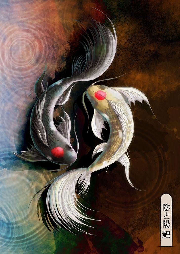 Dark Koi art print by Fadil Roze for $57.95 CAD