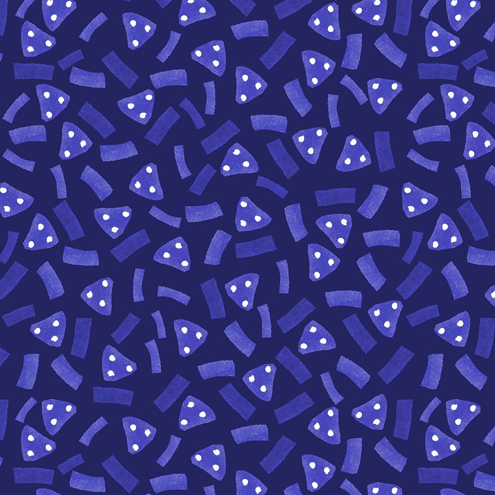 Geometric Marks Navy Blue On Navy art print by Michele Channell for $57.95 CAD