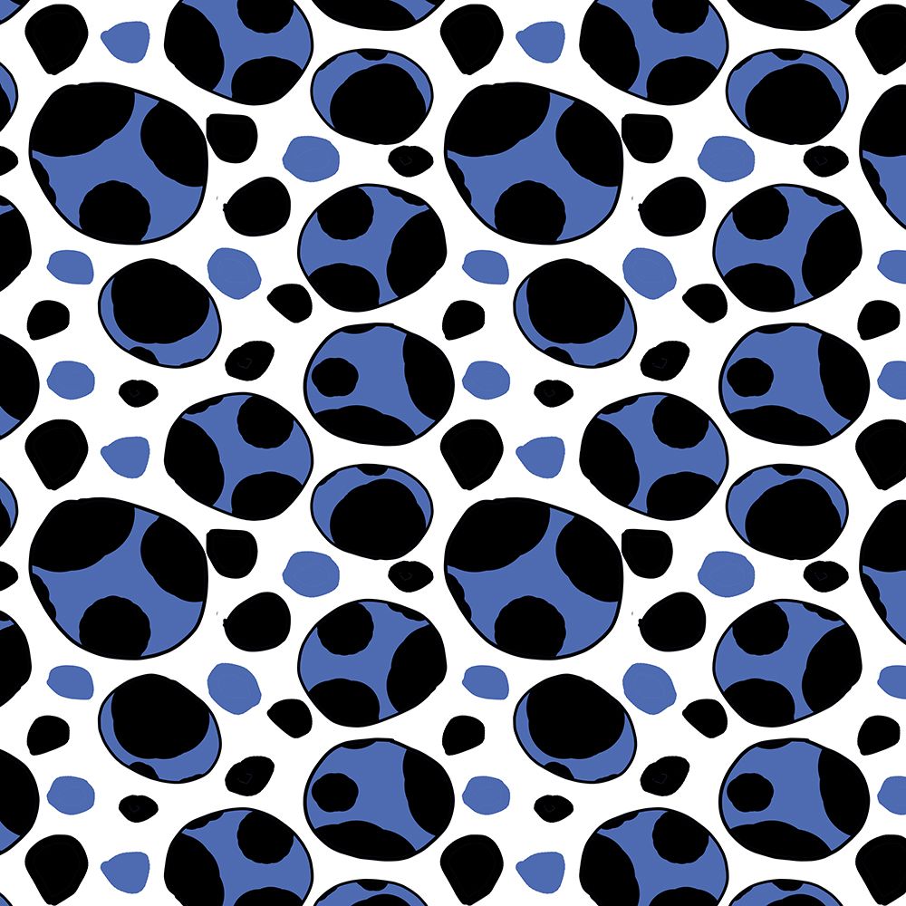 Spotty Retro Navy Blue art print by Michele Channell for $57.95 CAD