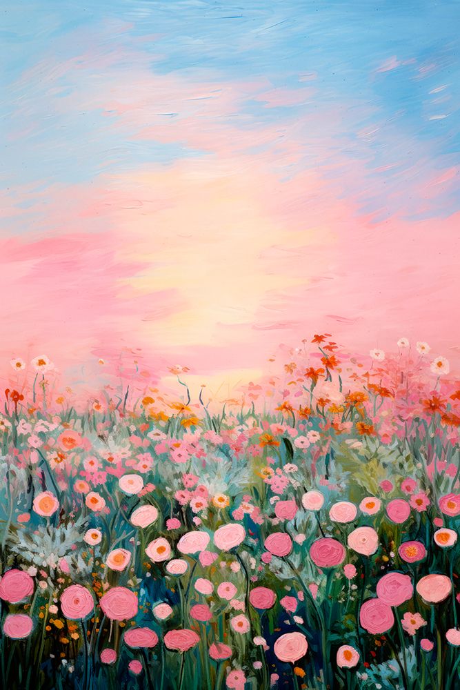 Pink Sunrise art print by Treechild for $57.95 CAD