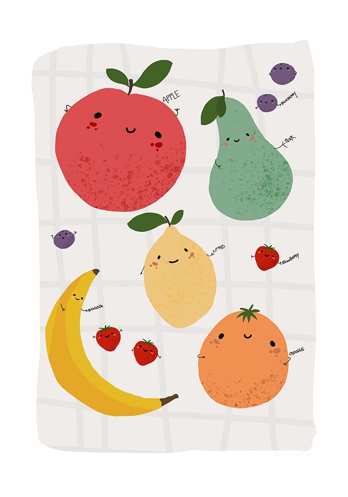 Fruit Kidsposter art print by Lisa Ketty for $57.95 CAD
