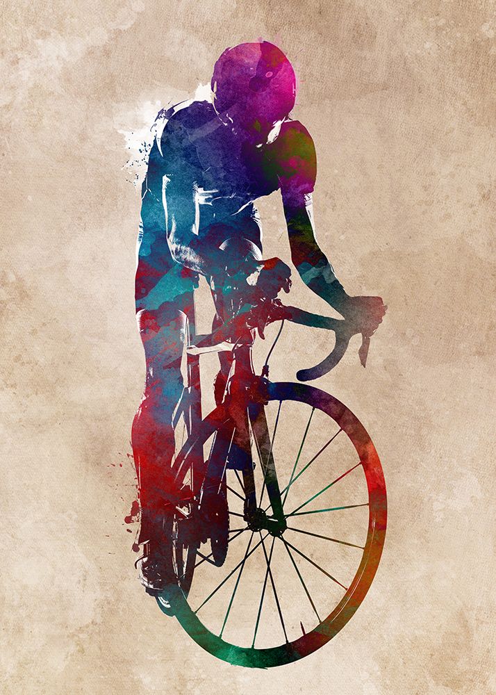 Cycling Sport Art 22 art print by Justyna Jaszke for $57.95 CAD