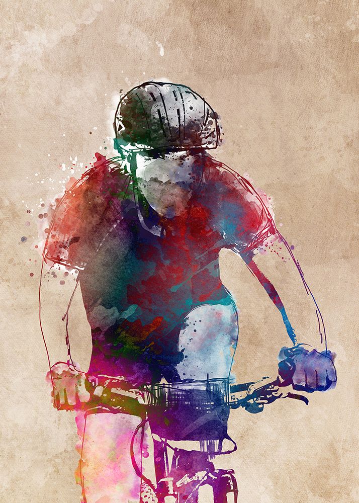 Cycling Sport Art 24 art print by Justyna Jaszke for $57.95 CAD