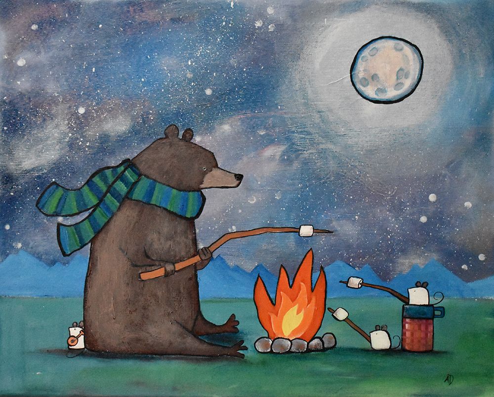 Campingbearmouse art print by Andrea Doss for $57.95 CAD