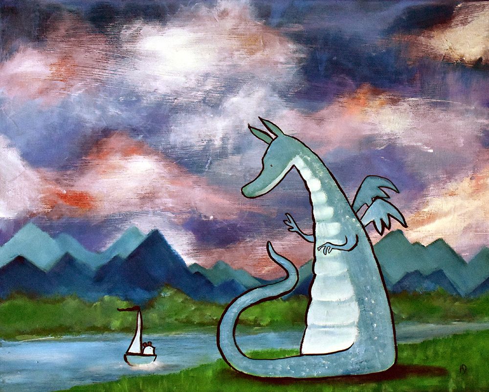 Francisthedragon art print by Andrea Doss for $57.95 CAD