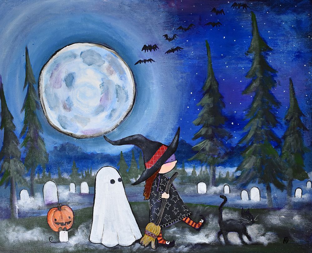Halloweenparade art print by Andrea Doss for $57.95 CAD